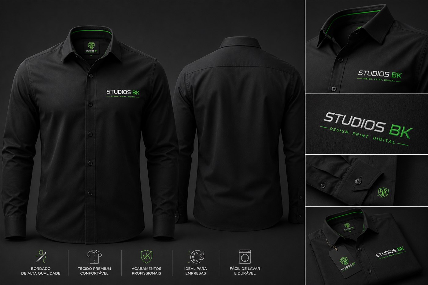 Camisa social corporativa