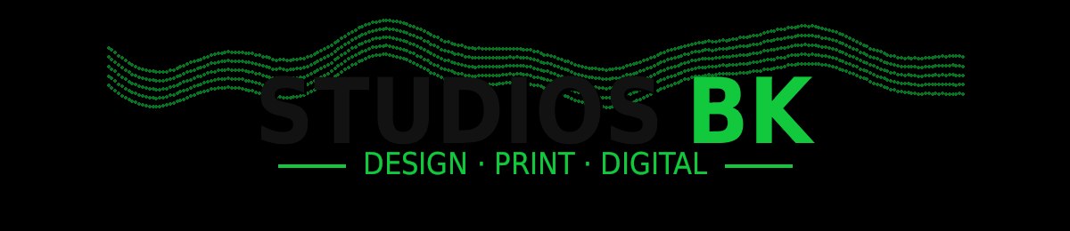 Horizontal logo for Studios BK header